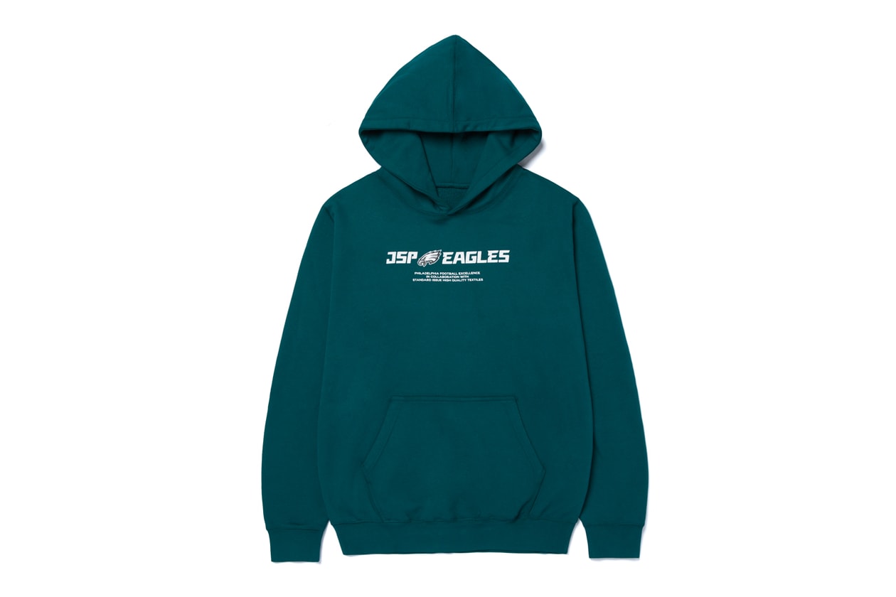 jimmy gorecki sweatpants jsp philadelphia eagles collaboration t shirt sweatshirt sweatpants hat new era official release date info photos price store list buying guide