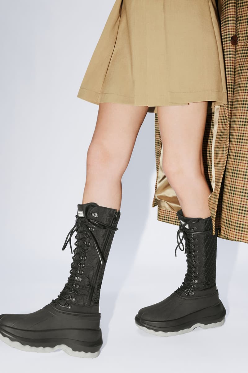 KENZO x Hunter Continues "East Meets West" Journey boot footwear wellington ankle duck hunting boots shoes cold weather lace upper rubber nylon leather red nigo flower boke