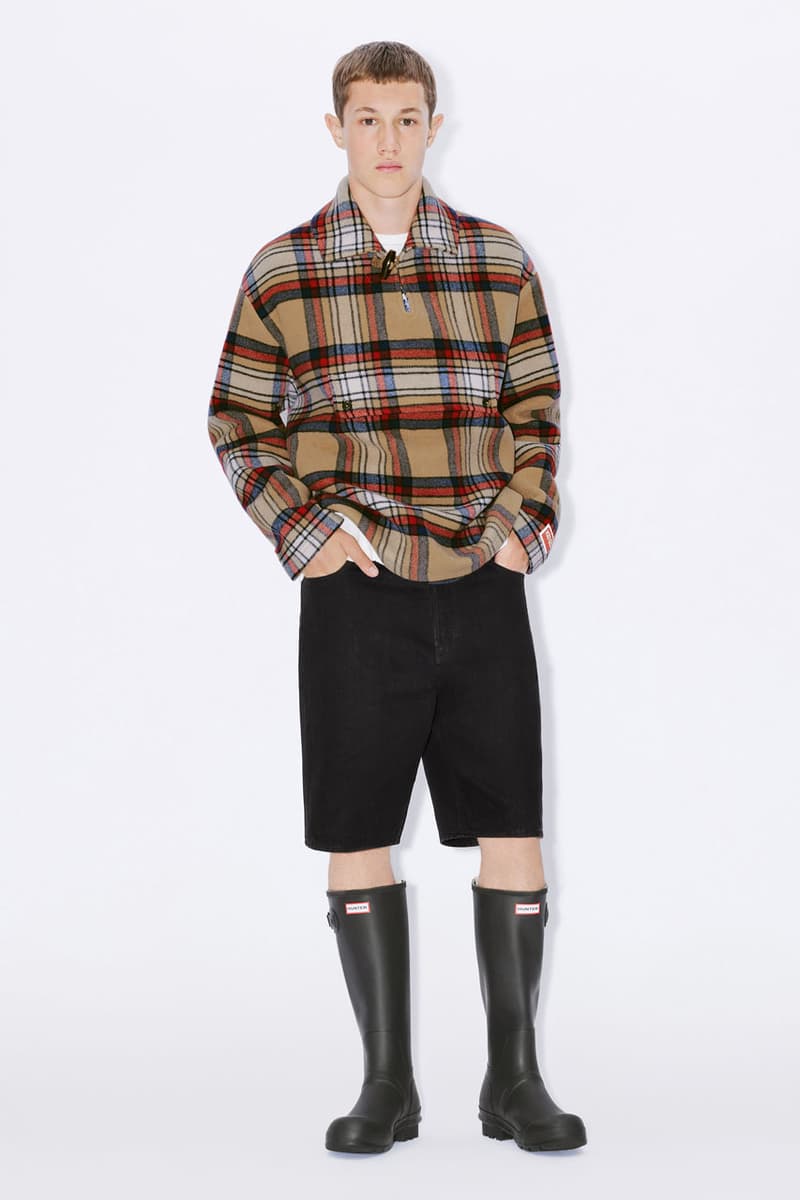 KENZO x Hunter Continues "East Meets West" Journey boot footwear wellington ankle duck hunting boots shoes cold weather lace upper rubber nylon leather red nigo flower boke