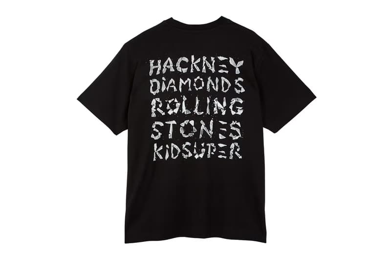 KidSuper Presents Full Range of Rolling Stones Merch hackney diamonds apparel tote bag mug hoodie outerwear colm dillane kid super rs carnaby album rock mick jagger keith richards