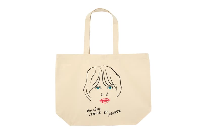 KidSuper Presents Full Range of Rolling Stones Merch hackney diamonds apparel tote bag mug hoodie outerwear colm dillane kid super rs carnaby album rock mick jagger keith richards