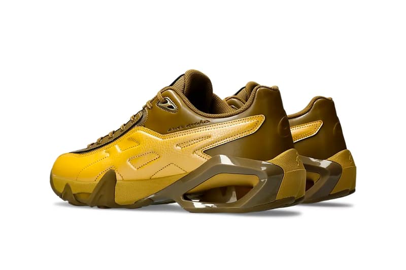 Official Look at the Kiko Kostadinov x ASICS NOVALIS GEL-TEREMOA  in "Black/Grey" and "Yellow/Brown" 1203A331-750 1203A331-001