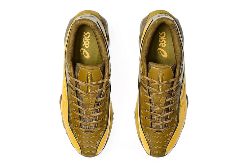 Official Look at the Kiko Kostadinov x ASICS NOVALIS GEL-TEREMOA  in "Black/Grey" and "Yellow/Brown" 1203A331-750 1203A331-001