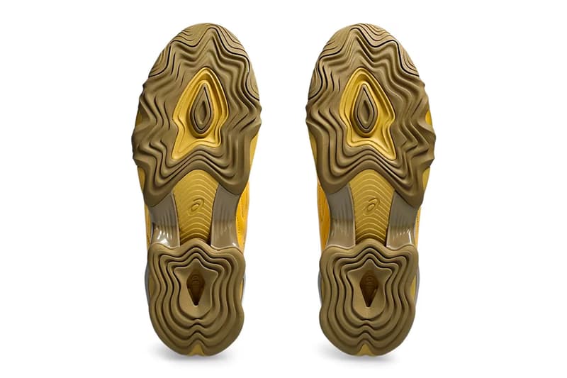 Official Look at the Kiko Kostadinov x ASICS NOVALIS GEL-TEREMOA  in "Black/Grey" and "Yellow/Brown" 1203A331-750 1203A331-001