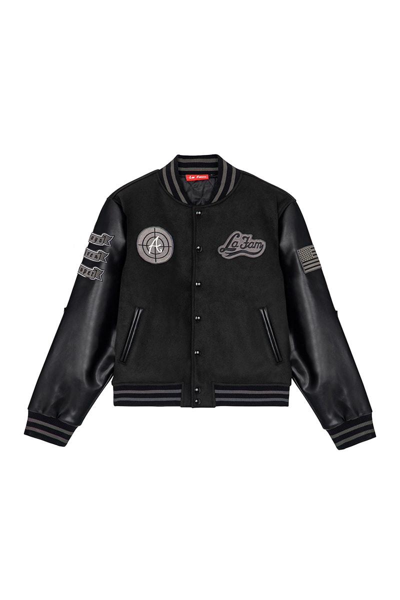 La Fam x A$AP TyY Collaboration Capsule Collection Release Info Varsity Bomber Jacket