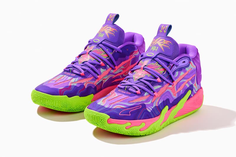 LaMelo Ball and PUMA Introduce the MB.03 "Toxic" puma hoops basketball season nba shoes 378916-01 charlotte hornets