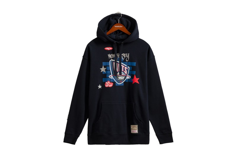 Mitchell & Ness x TATS CRU Link for Hip-Hop 50 Capsule basketball teams cities honored in the capsule include New York, New Jersey, Atlanta, Chicago, Miami, Detroit, Los Angeles, and heat pistons Philadelphia nba season knicks bulls sixers lakers nets goat kobe anniversary major metropolitan cities rap hip hop culture