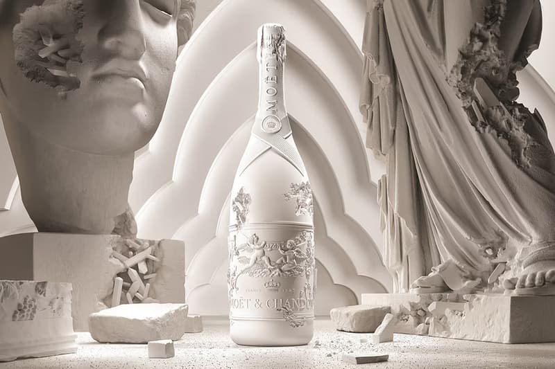 Daniel Arsham Celebrates 280th Anniversary of Moët & Chandon With Special Edition Bottle Collection Impériale Création No. 1 champagne french purchase bottles cuvee collab flavor profile wine link website