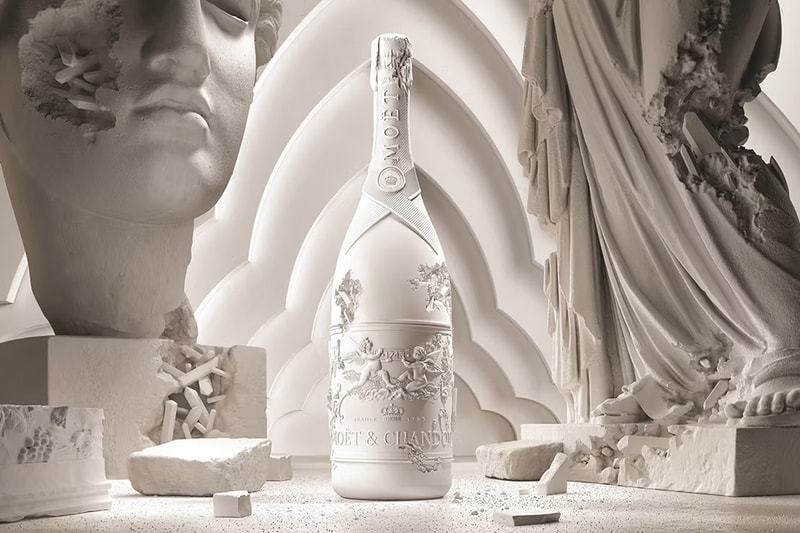 Daniel Arsham Celebrates 280th Anniversary of Moët & Chandon With Special Edition Bottle Collection Impériale Création No. 1 champagne french purchase bottles cuvee collab flavor profile wine link website