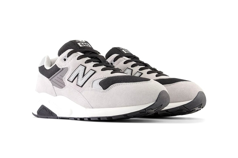 Official Look at the New Balance 580 "Raincloud" Release Info MT580CB2 black everyday sneakers casual grey
