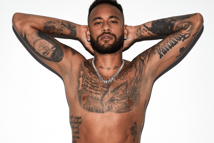 Neymar Jr., Nick Bosa, and Shai Gilgeous-Alexander Front SKIMS Mens Campaign