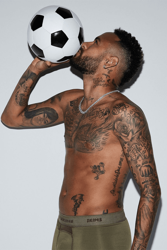 SKIMS Mens Campaign Release Information details date menswear collection underwear Neymar Jr Nick Bosa Shai Gilgeous Alexander