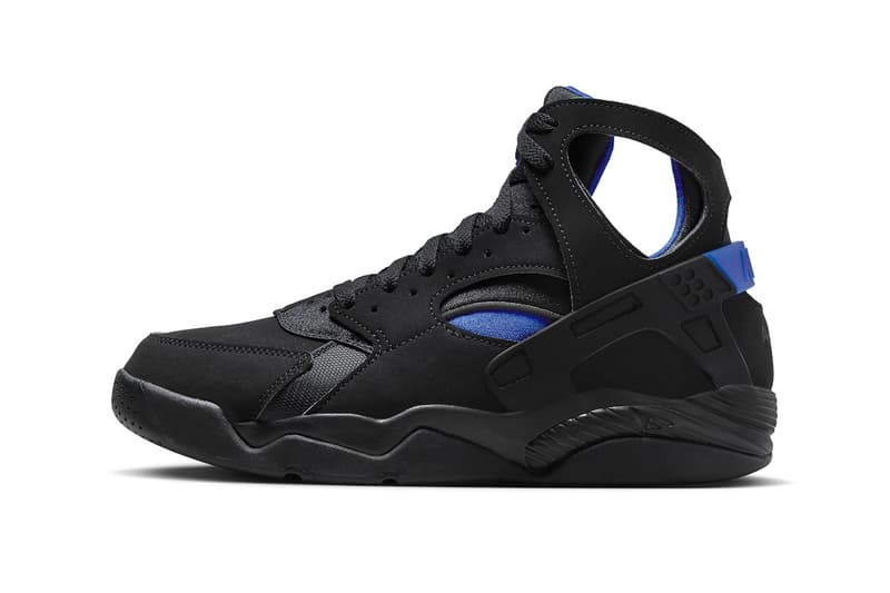 Nike Air Flight Huarache Black Lyon Blue Release Info FD0188-002 Date Buy Price 