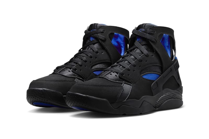 blue and black huaraches