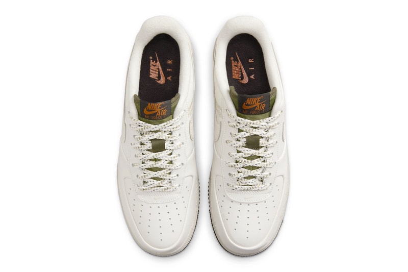 The Nike Air Force 1 Low Winterized Arrives in "Cargo Khaki" FB8877-001 Phantom/Phantom-Cargo Khaki-Dark Russet october available swoosh low tops