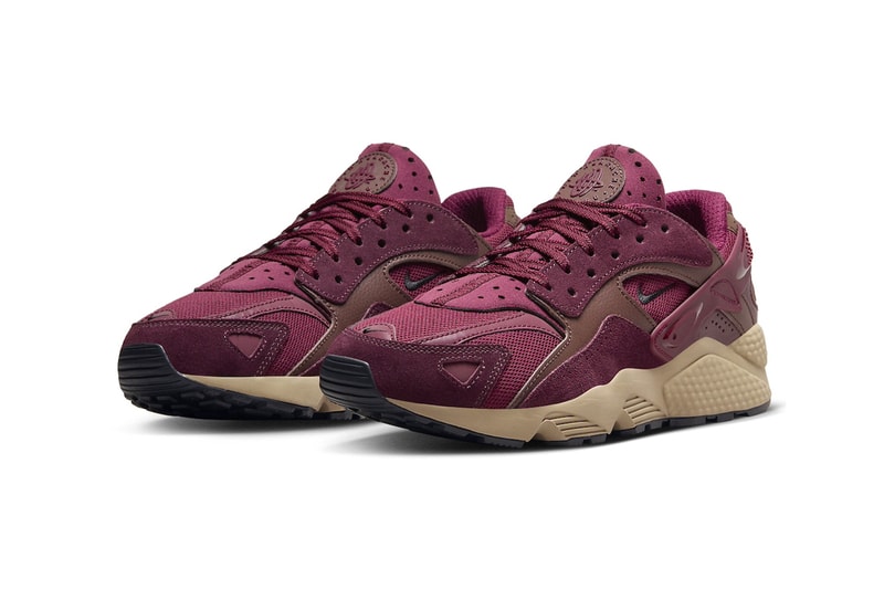 Nike Air Huarache Runner "Night Maroon" Has an Official Release Date DZ3306-600 Night Maroon/Black-Khaki november 2023