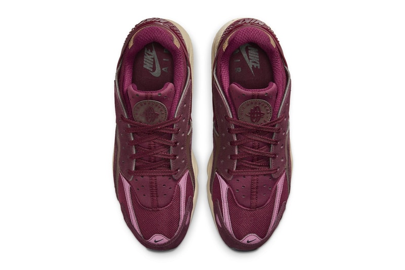 Nike Air Huarache Runner "Night Maroon" Has an Official Release Date DZ3306-600 Night Maroon/Black-Khaki november 2023