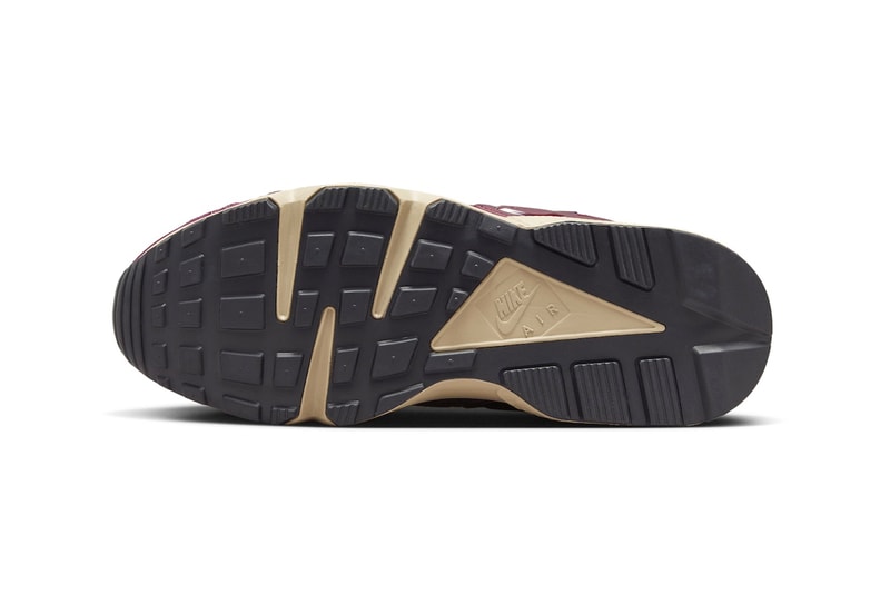 Nike Air Huarache Runner "Night Maroon" Has an Official Release Date DZ3306-600 Night Maroon/Black-Khaki november 2023