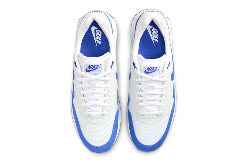 Nike Air Max 1 '86 OG Golf "Royal" Has an Official 2024 Release Date DV1403-115 White/Hyper Royal-Pure Platinum-Black hypegolf green put shoes spring 2024