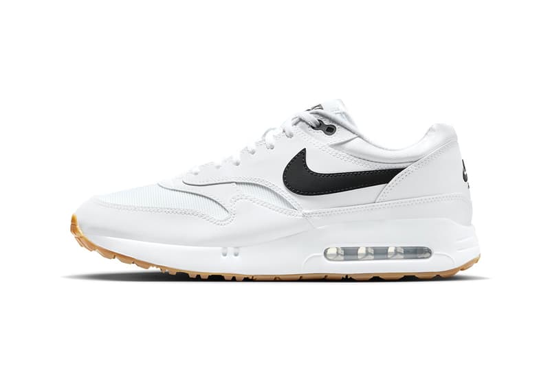 Nike Air Max 1 '86 OG Golf "White/Black" Surfaces in Gum Soles FN0697-100 hypegolf medium brown 2024 release 