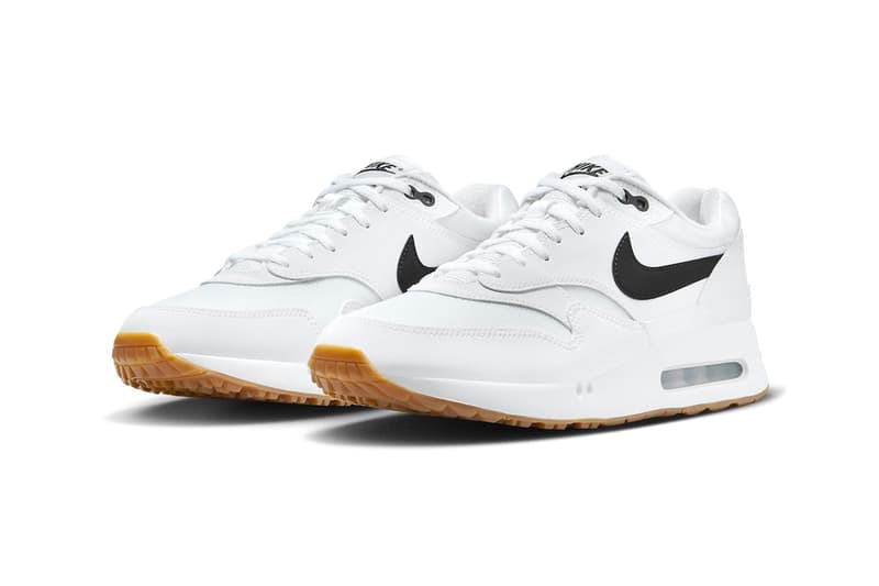 Nike Air Max 1 '86 OG Golf "White/Black" Surfaces in Gum Soles FN0697-100 hypegolf medium brown 2024 release 