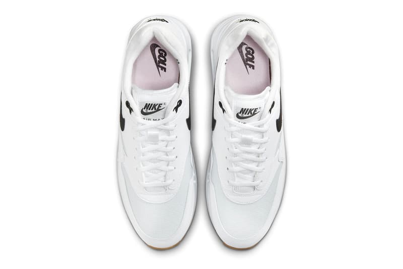 Nike Air Max 1 '86 OG Golf "White/Black" Surfaces in Gum Soles FN0697-100 hypegolf medium brown 2024 release 