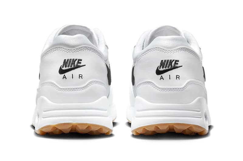 Nike Air Max 1 '86 OG Golf "White/Black" Surfaces in Gum Soles FN0697-100 hypegolf medium brown 2024 release 