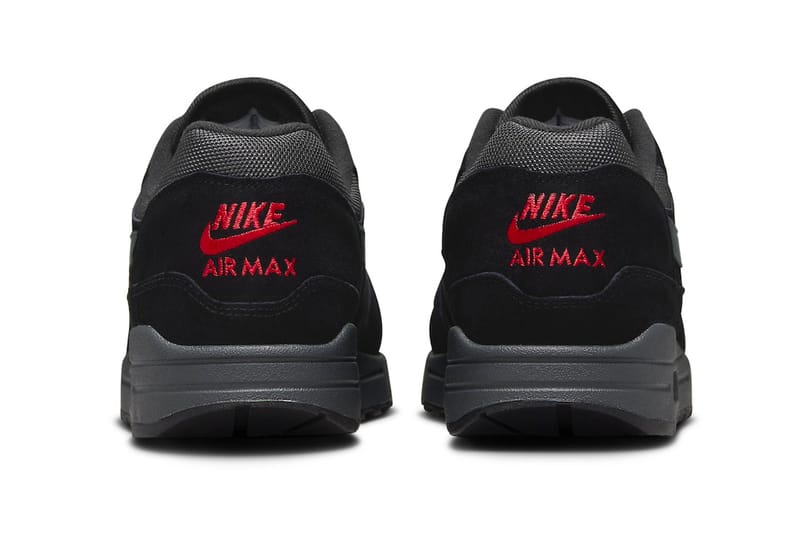 air max 1 premium black red