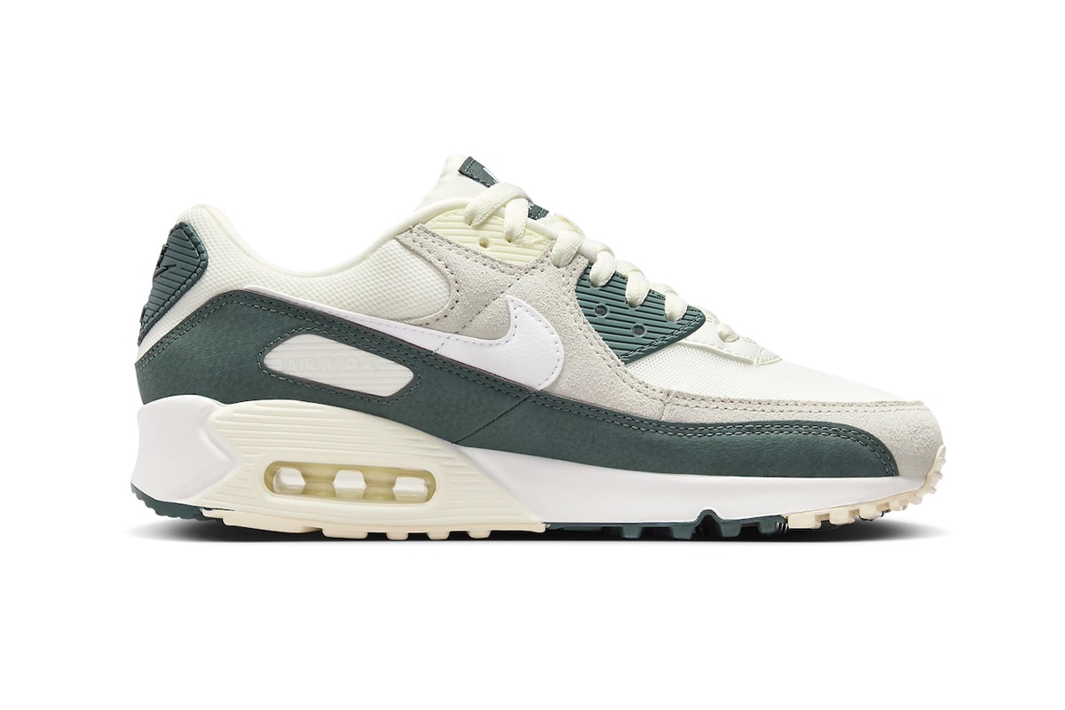 Nike Air Max 90 Surfaces in "Vintage Green" FZ5163-133 Sail/White-Vintage Green-Coconut Milk swoosh spring 2024