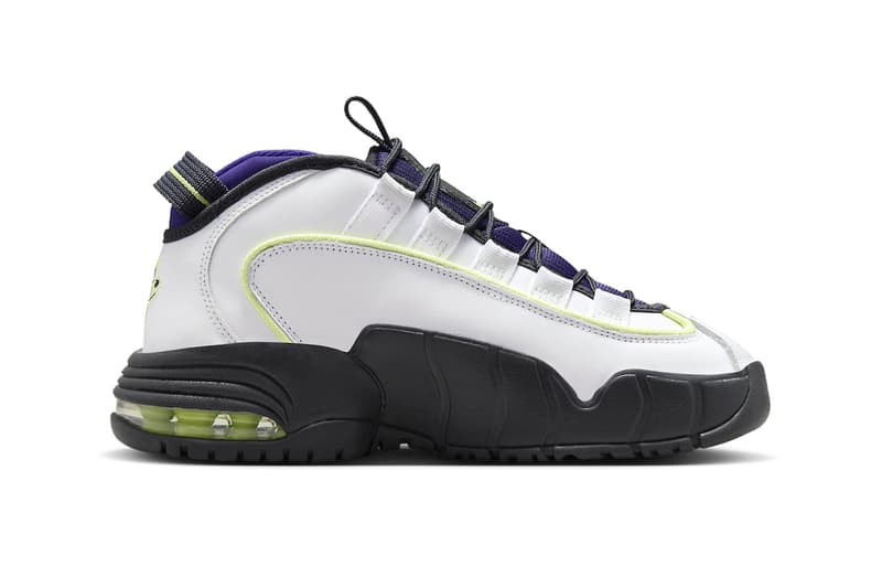 Nike Air Max Penny 1 "Penny Story" Has a 2024 Release Date FZ4043-100 White/Light Lemon Twist-Field Purple-Anthracite february 10 2024 penny hardaway stussy swoosh high tops basketbal lshoes