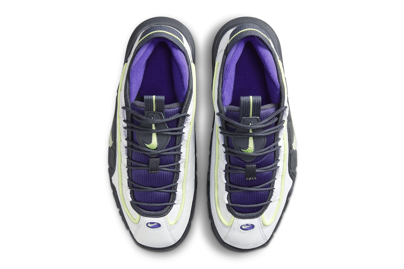 Nike Air Max Penny 1 "Penny Story" Has a 2024 Release Date FZ4043-100 White/Light Lemon Twist-Field Purple-Anthracite february 10 2024 penny hardaway stussy swoosh high tops basketbal lshoes