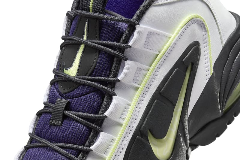 Nike Air Max Penny 1 "Penny Story" Has a 2024 Release Date FZ4043-100 White/Light Lemon Twist-Field Purple-Anthracite february 10 2024 penny hardaway stussy swoosh high tops basketbal lshoes