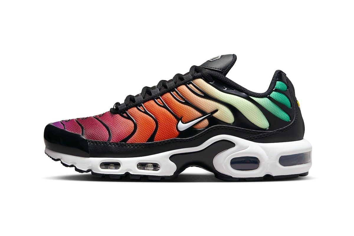 Official Look at the Nike Air Max Plus "Rainbow" DZ3670-001 spring 2024 functional technical sneaker shoes swoosh