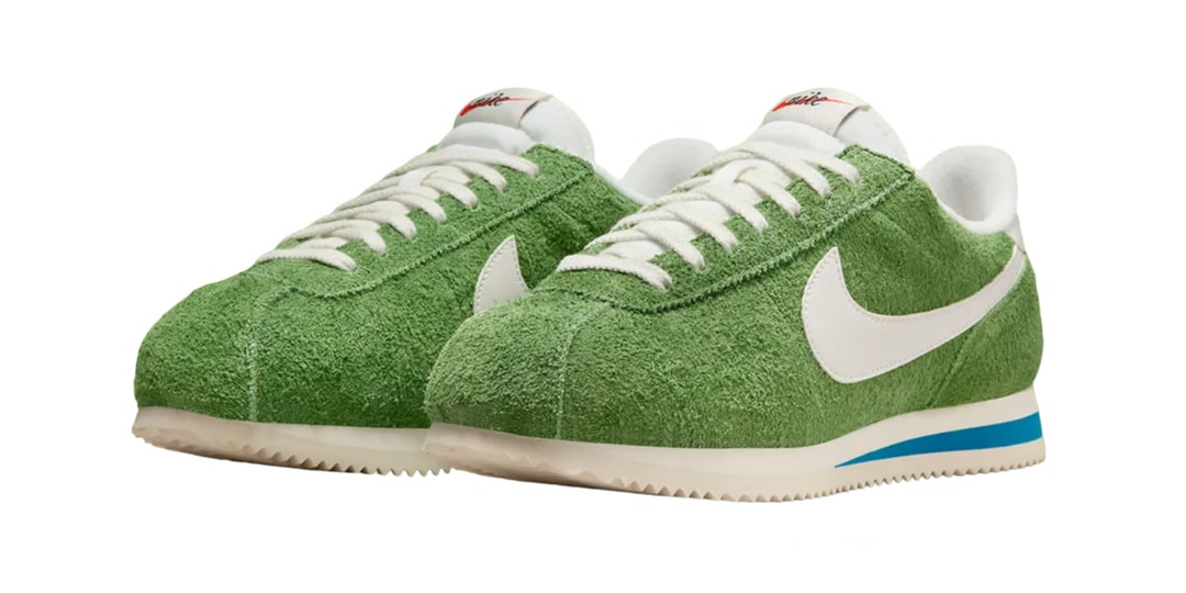 Nike Teases Textured Suede Cortez in Grass Green Shade