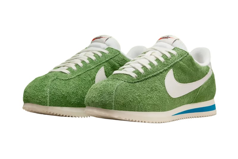 Nike Teases Textured Suede Cortez in Grass Green Shade