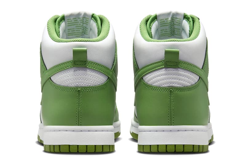 Official Look at the Nike Dunk High "Chlorophyll" DV0829-101 White/Chlorophyll-White swoosh high top classic shoes