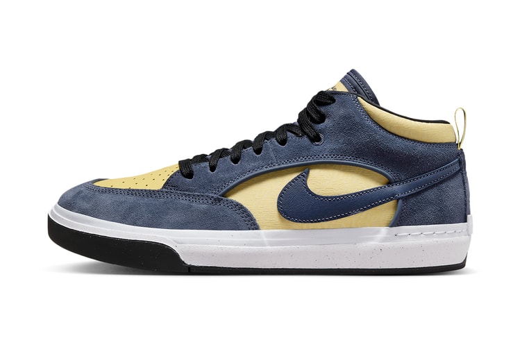 "Thunder Blue" and "Saturn Gold" Collide on the Nike SB React Leo