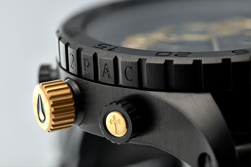 Time Teller 2PAC Collab Watch, Gold / Black