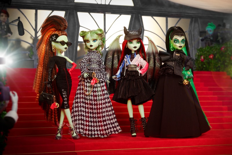 Off-White™ Monster High Dolls Mattel Creations Release Date info store list buying guide photos price Electra Melody Harmonie Ghoul Raven Rhapsody Sympanee Midnight ready-to-wear runway