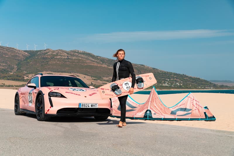 porsche duotone pink pig big berta 917/20 collaboration kite board kitesurf le mans racing car coupe 