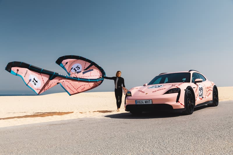 porsche duotone pink pig big berta 917/20 collaboration kite board kitesurf le mans racing car coupe 