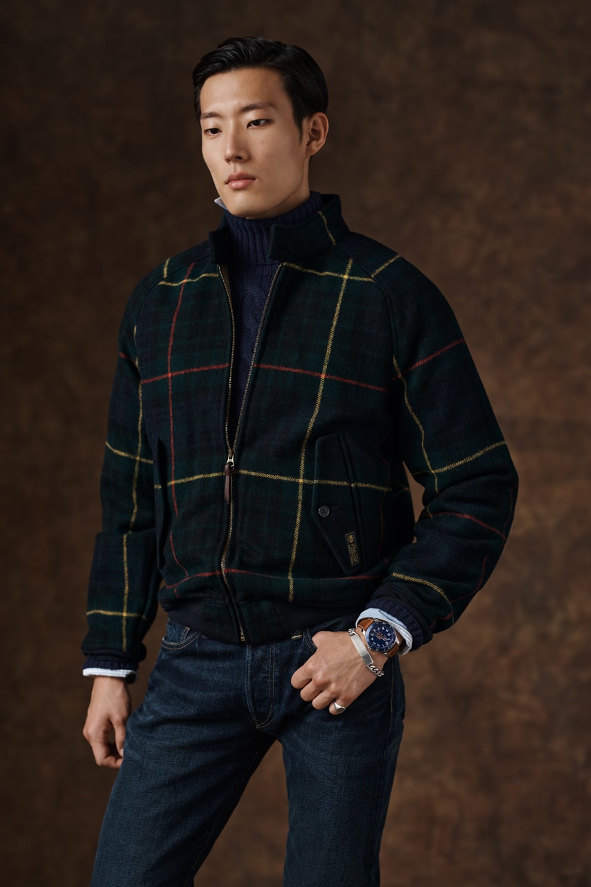 ralph lauren outerwear jackets coats fleece fall winter 2023 puffer overcoat polo collection tartan shearling water-resistant 