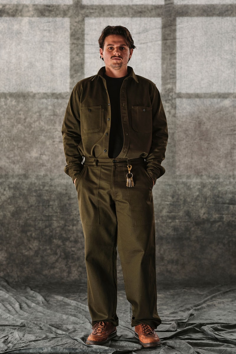 Randy's Garments Looks to Intentional Patterning For FW23 Fall/Winter 2023 twill wool fabric plaid pattern workwear elevated work jacket outwear overshirt functional apparel skate streetwear nyc garment district new york city 