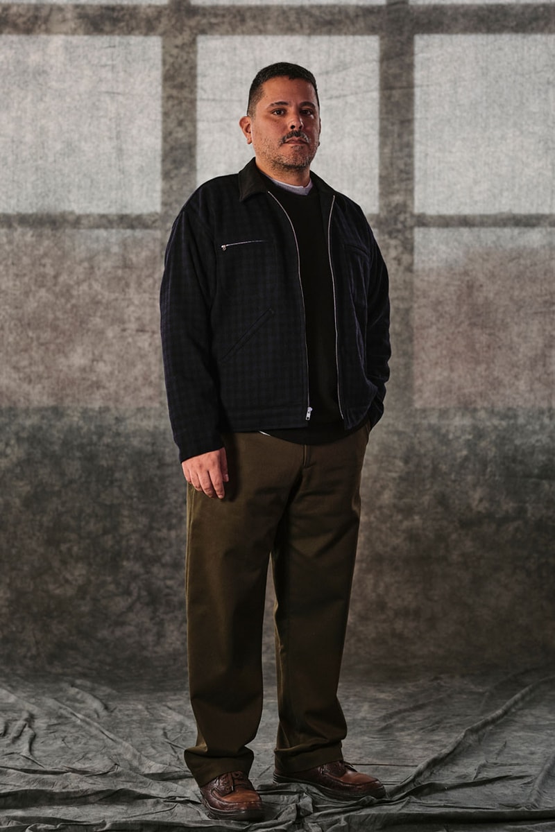 Randy's Garments Looks to Intentional Patterning For FW23 Fall/Winter 2023 twill wool fabric plaid pattern workwear elevated work jacket outwear overshirt functional apparel skate streetwear nyc garment district new york city 