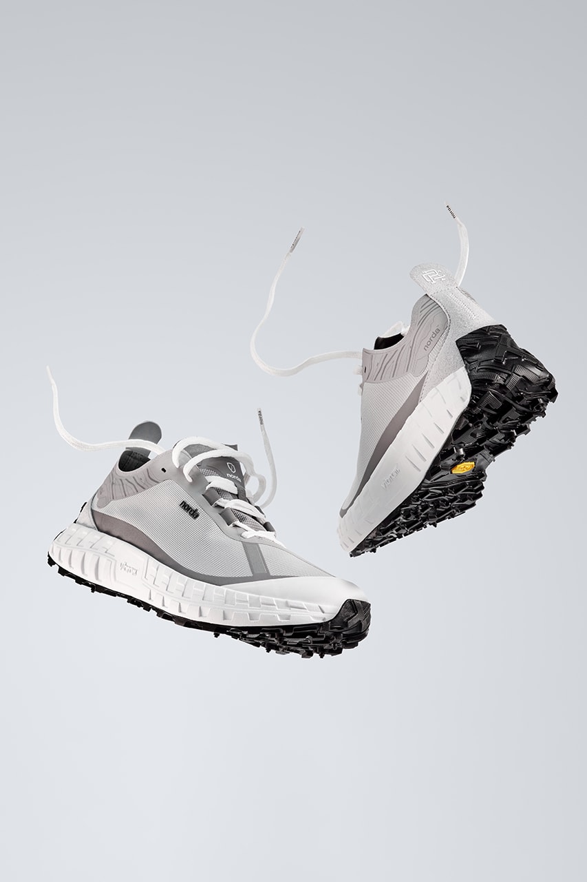 reigning champ norda 001 sweatsuit sneakers pants shorts grey white black vibram dyneema official release date info photos price store list buying guide