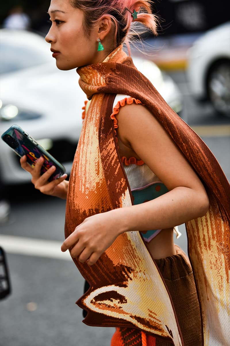 Shanghai Fashion Week SS24 Street Style china y project balenciaga showroom loewe autumn