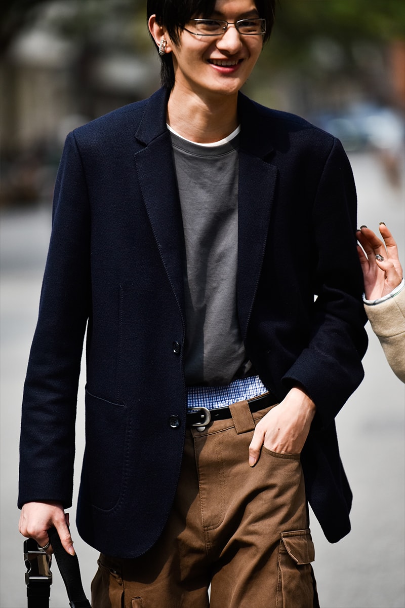 Shanghai Fashion Week SS24 Street Style china y project balenciaga showroom loewe autumn