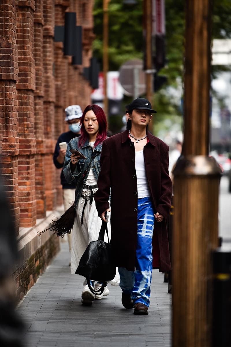 Shanghai Fashion Week SS24 Street Style china y project balenciaga showroom loewe autumn