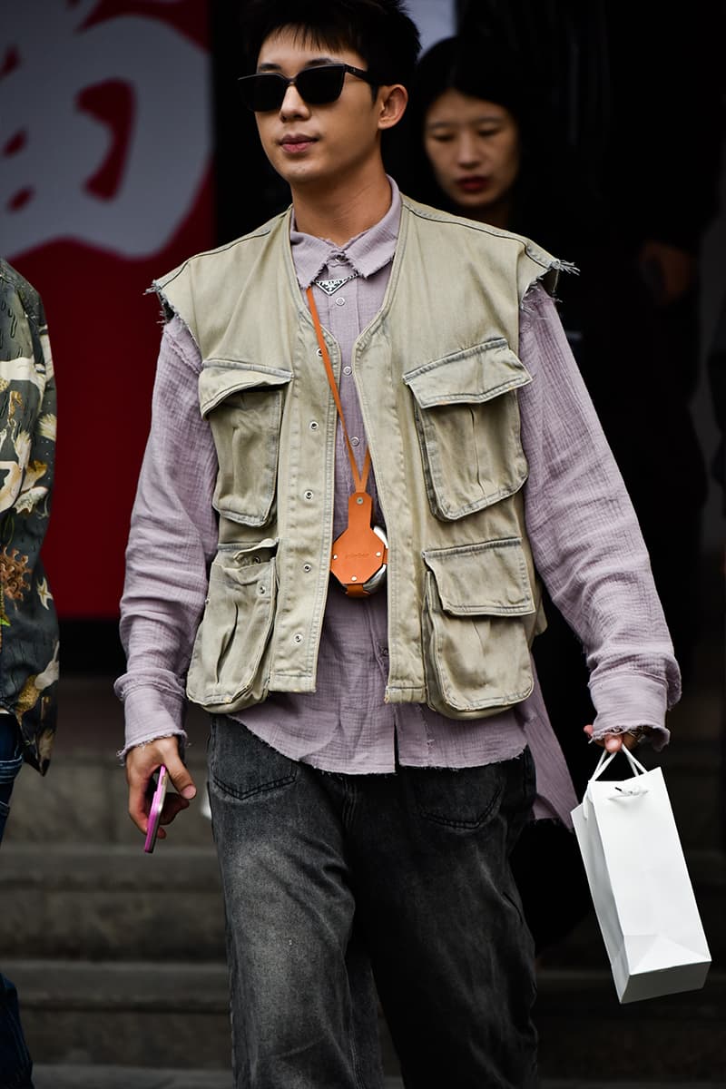 Shanghai Fashion Week SS24 Street Style china y project balenciaga showroom loewe autumn