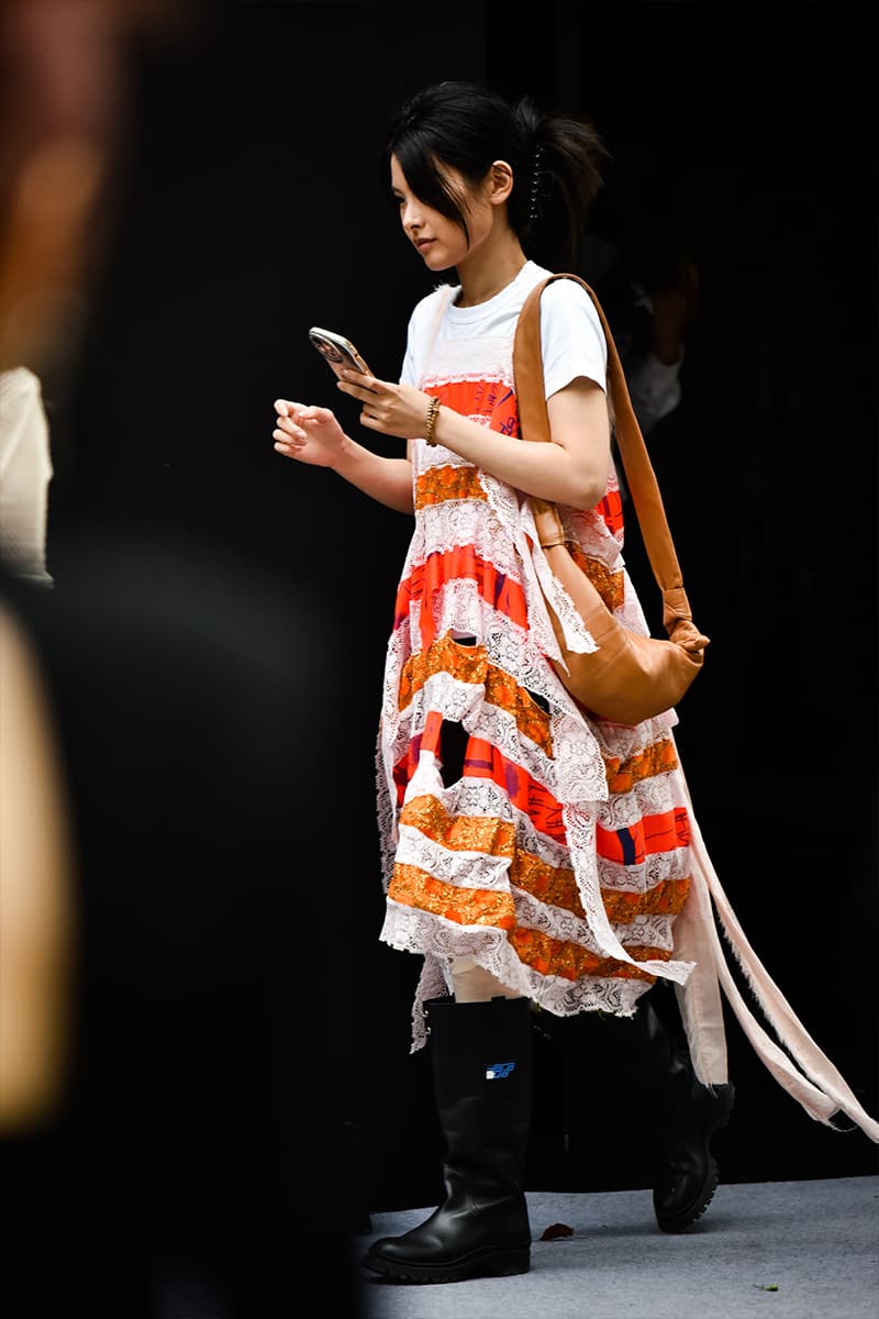 Shanghai Fashion Week SS24 Street Style china y project balenciaga showroom loewe autumn